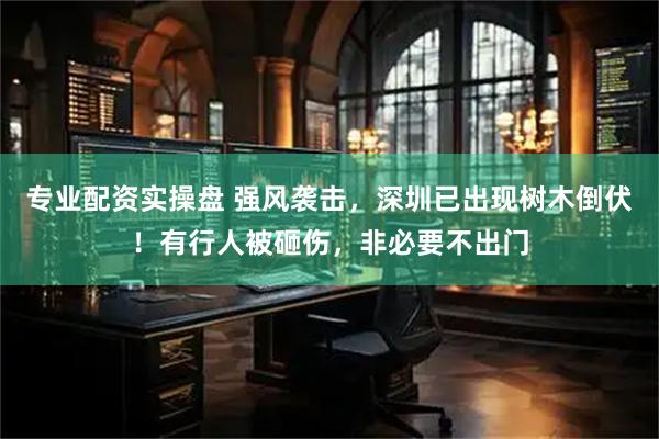 专业配资实操盘 强风袭击，深圳已出现树木倒伏！有行人被砸伤，非必要不出门